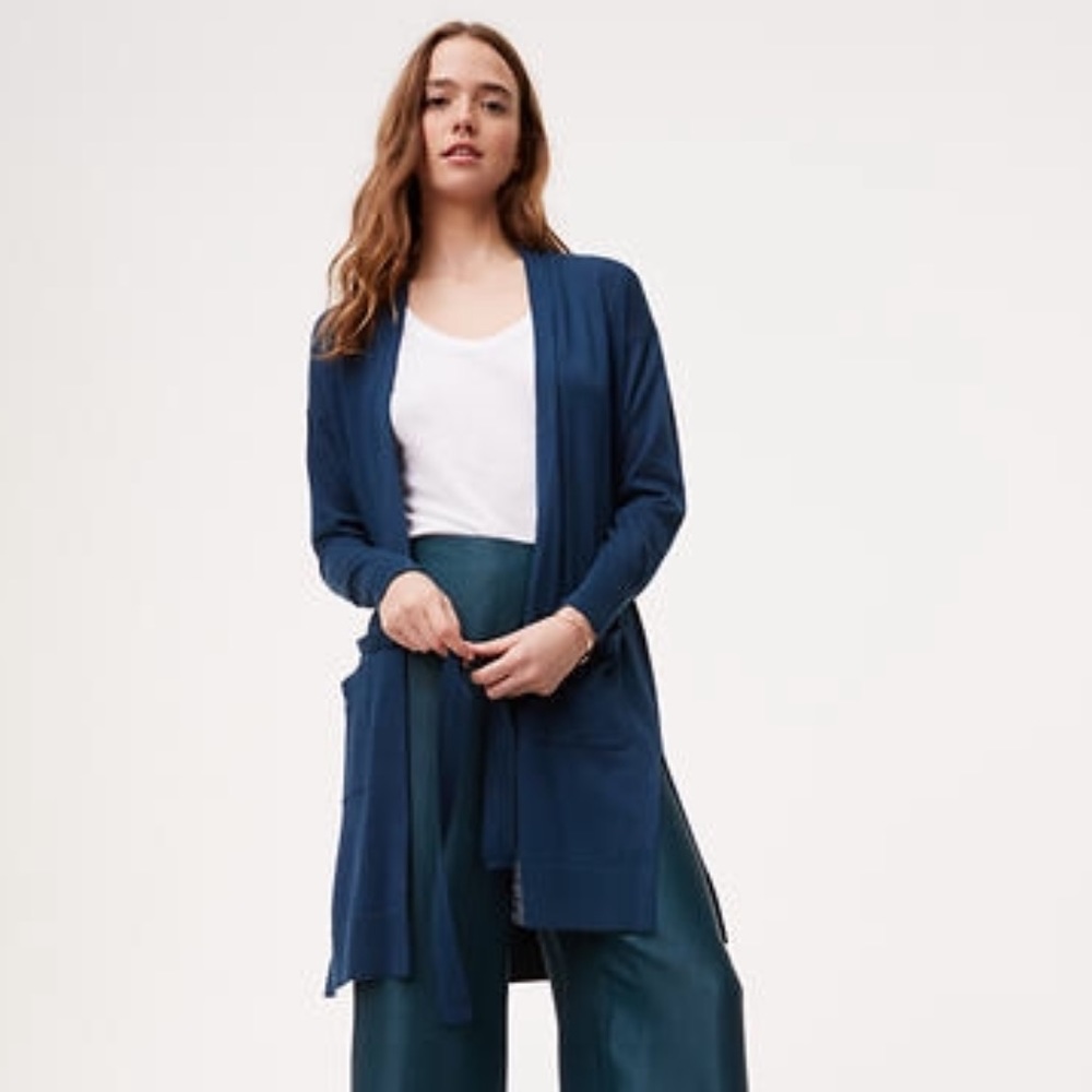 LOFT | belted duster sweater